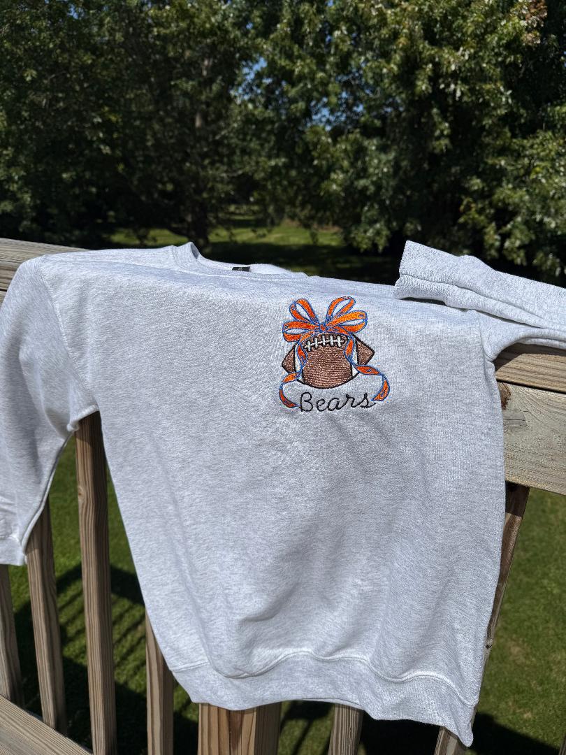 Football w/ Bow Crewneck ππ