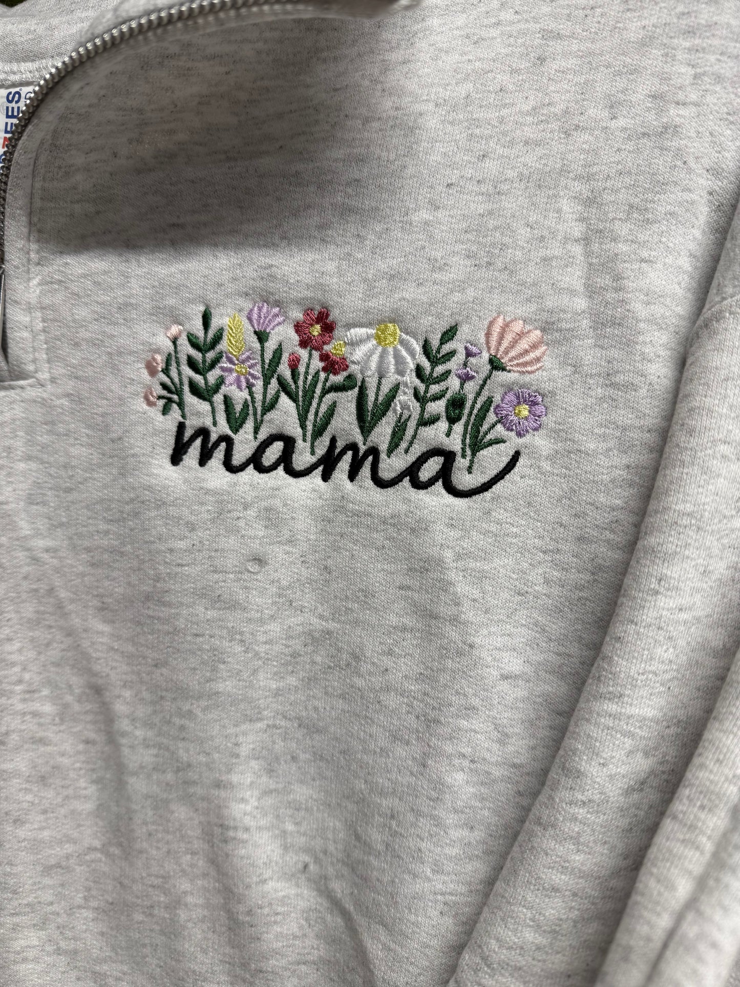 Floral Mama Half Zip