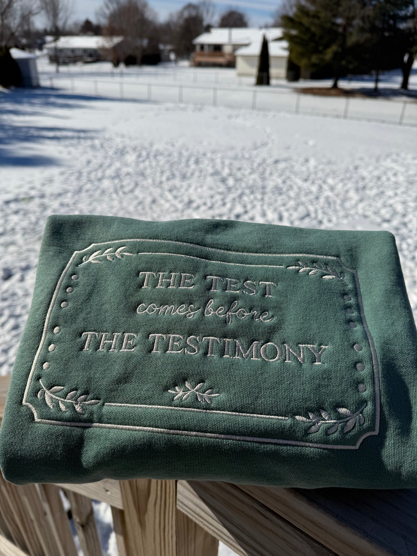 The Test Comes Before The Testimony