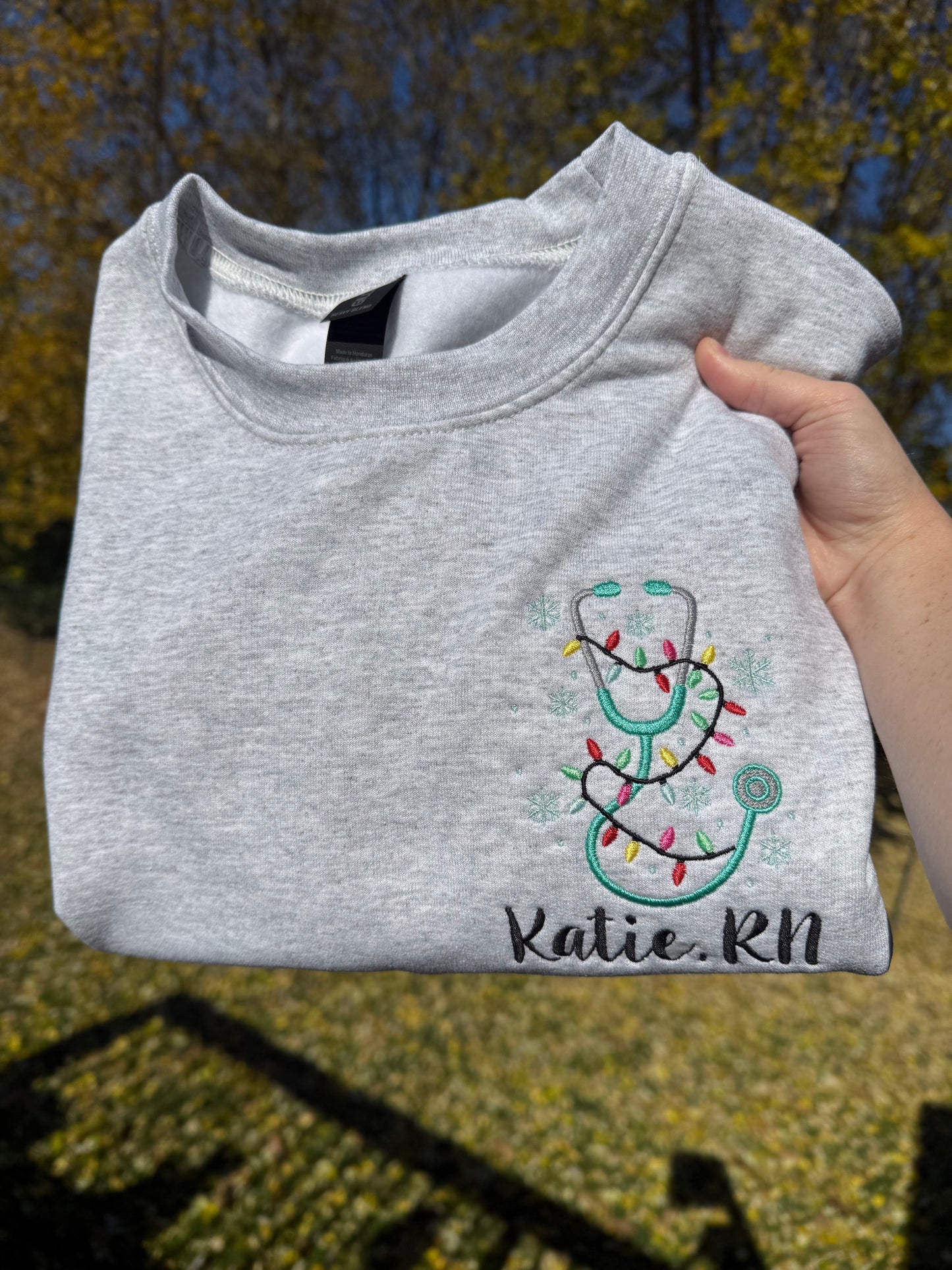 Stethoscope Christmas Crewneck