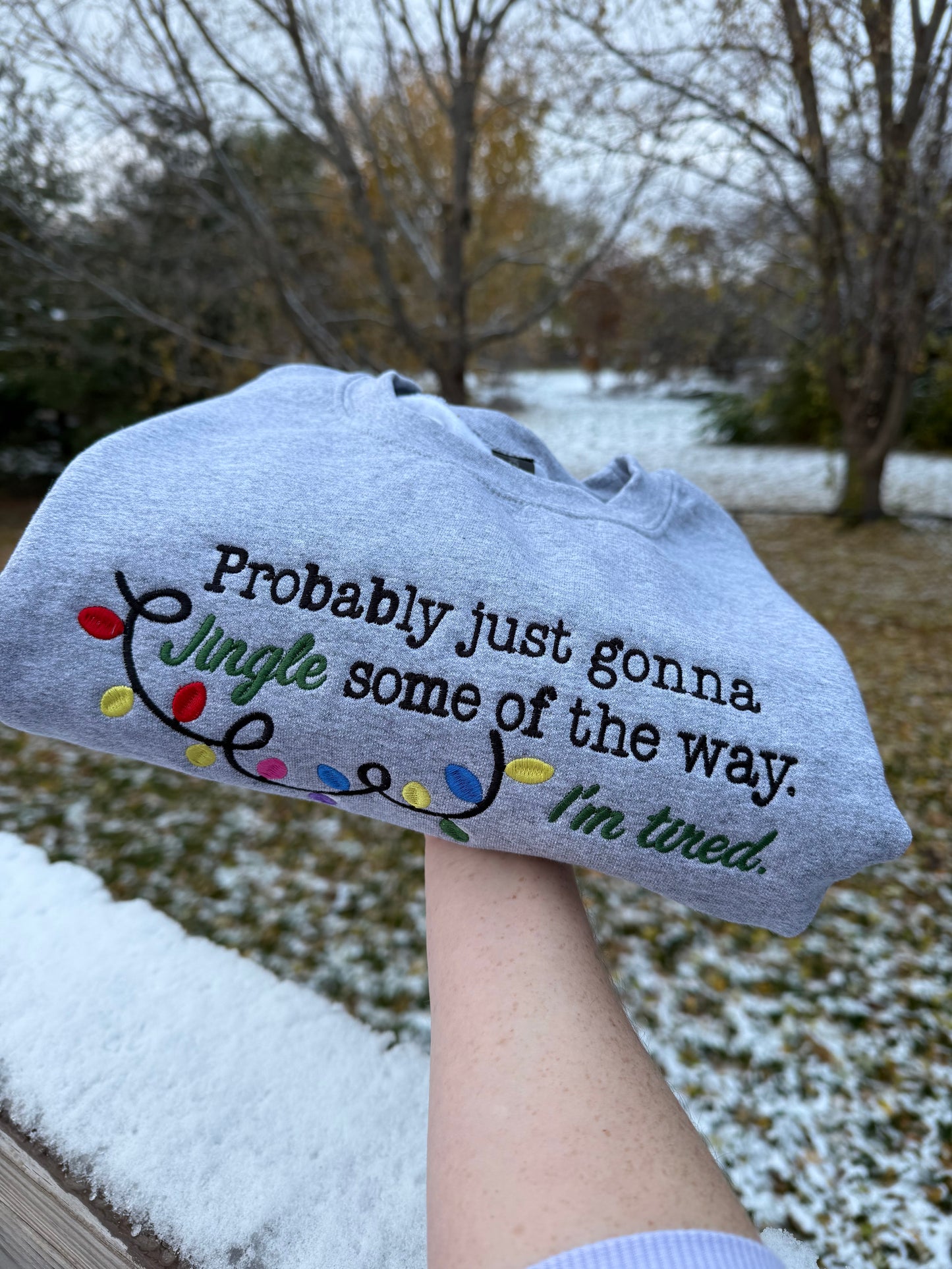 Jingle some of the way Crewneck